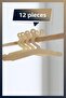 Wooden Mdf Children's Hanger 12 Pieces Cute Rabbit Eared Hanger Baby Hanger - 2