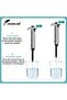 ماصة مختبر JOANLAB Micropipette ماصة أوتوماتيكية رقمية قابلة للتعديل من البلاستيك لمختبر الكيمياء... - 2