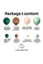 Balloon Set Dark Green-Caramel-Macaron Salmon-Mold Green 60-Piece Balloon Chain Set - 2