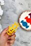 2 Piece Sugar Dough Shaper / Cookie Mold - Orange And Yellow - 3
