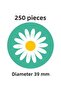 250 Pieces - Shipping Label - Product Label - Round Label - Printed Small Patterned Label - 3