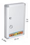 Key Box with Lock 1 Pack of 120 Key Cabinet Aluminum Body Hotel Parking Lot Apart Keychain D - 4