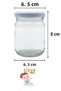 Glass Jar White Lid 210 Cc 9 Pieces Yogurt Baby Food Supplementary Food Jar 15 Pieces Label - 8