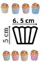 Cupcake Mold & Cake Capsule & Birthday Party & Muffin Cake Mold & 25-Piece Cake Mold - 2