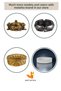 Countertop Spoon Holder Modern Countertop Spoon Holder Decorative Vertical Spoon Holder Antique Silver Color Model 18 - 7