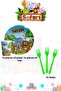 Safari Extra Mini Birthday Party Set for 16 People - 2