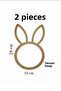 Rabbit Model 2 Pieces Raw Color Pulley Pulley for Macrame