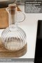Borosilicate Glass Oil Pot Set with 2 Wooden Stands - Oil Dispenser Vinegar Dispenser Olive Oil Liquid Oil Bottle 2X350Ml - 3
