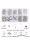 2420 Pieces Earrings Necklace Bracelet Making Set Jewelry Supplies Spacer - 3