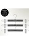Black Wood Look Pant and Skirt Hanger Premium Special Series 12 Pieces