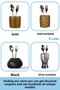 Countertop Spoon Holder Decorative Vertical Spoon Holder Cylinder Spoon Holder Antique Silver Color Model 19 - 7