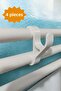 4Pcs Towel Rack, Honeycomb Bathroom Kitchen Robe Towel Rack with Hook