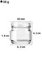 29 ml Metal Black Lid 29 Cc Small Sample Glass Jar 25 Pieces - 2