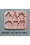 Silicone New Year's New Year's New Year's Chocolate Mold Candy Plasticine Scented Stone Soap - 5