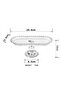 Luxury Glass Standing Service Holder Oval - 3