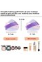 1Pc Double Ribbon Cotton Washable Velvet Puff Dry Wet Face Contour Makeup Cloth Cosmetic Sponge - 5