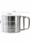 Metal Luxury Stainless Steel Practical Flour Sieve for Baking Supplies - 4
