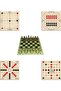 Wooden Intelligence and Strategy Game Set 5 Pieces, 3 Pieces + 9 Pieces + Bihar + Surakarta and Chess - 5