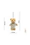 Cute Plush Teddy Bear Keychain in Large Size Dress - 1 Piece (Male Model, 12 cm) - 2