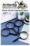 Magnifying Glass 60 mm 1 Piece 5X Plastic Handle Framed Magnifying Glass Magnifier School Buro Office - 3