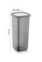 Set of 12 Jumbo Size Leakproof Lid Square Food Storage Container Anthracite 12 X 1.70 Lt with Labels - 3