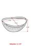 Acrylic Baroque Transparent Large Oval Fruit & Salad Bowl & Mixing Bowl / 3.3 Lt (NOT GLASS) - 5