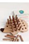 Plug and Play Wooden Hedgehog & Montessori & Solid Wood Game - 2