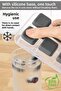 1 Piece Silicone Push-Pull Ice Tray - 12-Cup Non-Stick Silicone Cocktail Presentation Ice Mold with Lid Gray - 2