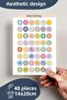 Minimal Sticker Set - 260 Pieces Minimalist Sticker - Mobile Phone, Notebook, Agenda, Water Bottle Sticker - 5