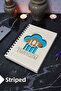 Kitchen Themed Wooden Cover Notebook - Lined Recipe Book - Agenda - School Notebook (A5 - 120 Pages)