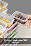 Microwave-Compatible Storage Container with 12 Clear Lids - Organizer Food Supply Container 12X240Ml - 3