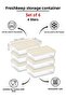 Freshkeep 6-Piece 4L Beige Storage Container - Food Preservation, Microwave and Freezer Compatible - 2