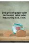 100Pcs Unframed 5 X 3.5 cm Craft Kraft Vintage Label , Cardboard Paper Shoes Clothes Garment T-Shirt
