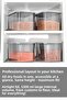 8 Deep Food Storage Containers with Labels - Large Size Flour Pulses Container Food Box Anthracite 5300 ml - 3
