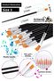 Paint Brush 3 Number 5 Pcs Flat Tip Synthetic Painting Brush Economic Watercolor Acrylic Paint Gouache Bo - 2