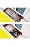 Practical Knife Holder 2 Rows 14X39 cm Knife Organizer Anthracite - 2
