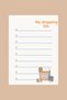 Cute Kawaii Memo Pad, Notepad, Market List, Memopad, Planner, A6 (10,5x14,8 cm), 100 pcs - 2