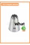 352 Star Pattern Cream Sense Large Size Cake Sense Stainless Steel Cream Bag Tip 3.5X2.0X5.0Cm