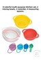 8 Colorful Multi-Purpose Kitchen Set-2 Mixing Bowls / 2 Colanders / 4 Measuring Spoons