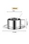 304 Steel 200 ml Double Walled Espresso Coffee Cup Set Presentation Cup Mt119 - 7