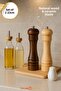 Set of 2 Natural Wooden Mill Spice Grinder Pepper Salt Coffee Salt Shaker Pepper Shaker - 3