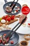 Styled Serving and Grilling Tongs Fireproof Non-Stick Non-Slip Tongs
