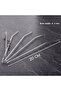 4-Piece Curved Glass Straws with Transparent Cleaning Brush - 2