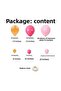 Balloon Set Peach-Fuchsia-Macaron Pink 100 Piece Balloon Chain Set - 2