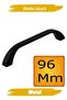 Neslin Handle 96 mm Black Metal Kitchen Furniture Drawer Kitchen Cabinet Cabinet Handles Lid Handle 9.6 cm