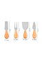 Stainless Steel Cheese Knife Set with Wooden Handle, 4 Piece Luxury Bamboo Cheese Serving Set 1St Quality - 2