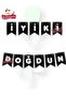 Happy Birthday Foil Banner Silver Written Birthday Lettering