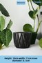 Countertop Cutlery Decorative Upright Cutlery Holder Cylinder Cutlery Black Color Model 18 - 2