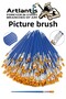 Art Brush 20Pcs Synthetic Brush Economic for Watercolor Acrylic Paint Gouache Paint Oil Paint Art Painting - 5