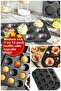 7cm Medium Size 12-Pack Fireproof Non-Stick Muffin Cupcake Mold, Cheesecake Tartole Pastry Cake Mold